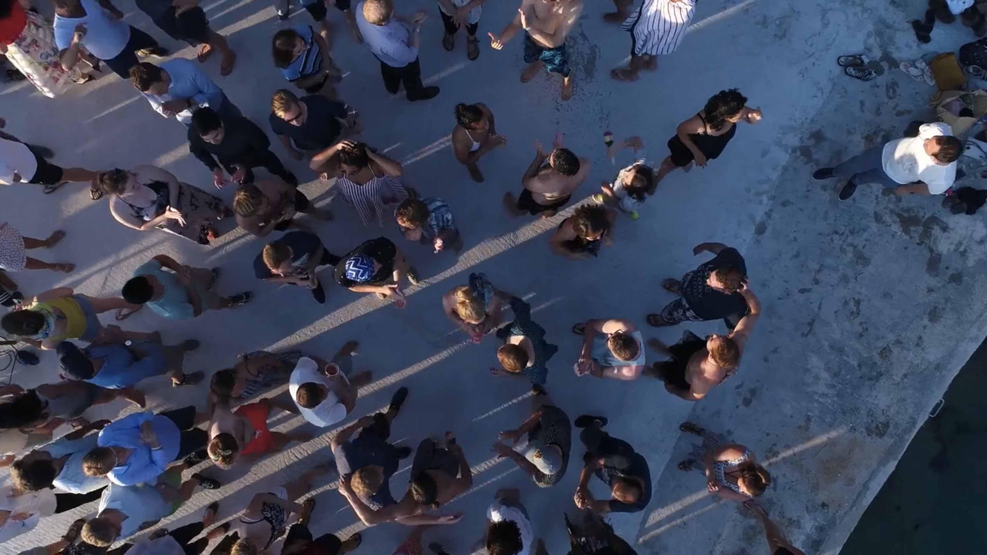 Sandbox community members gathering outdoors
